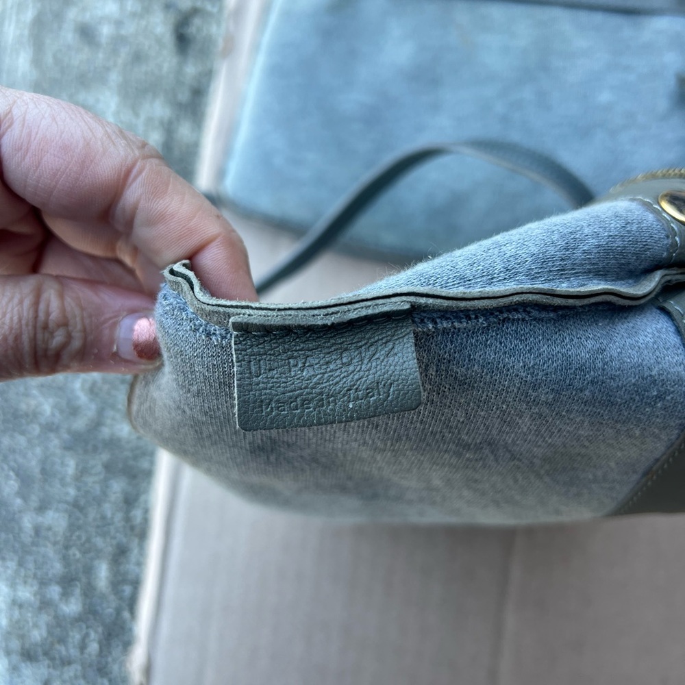 Celine Trio Gray Lambskin Leather Crossbody Bag - Picture 12 of 12